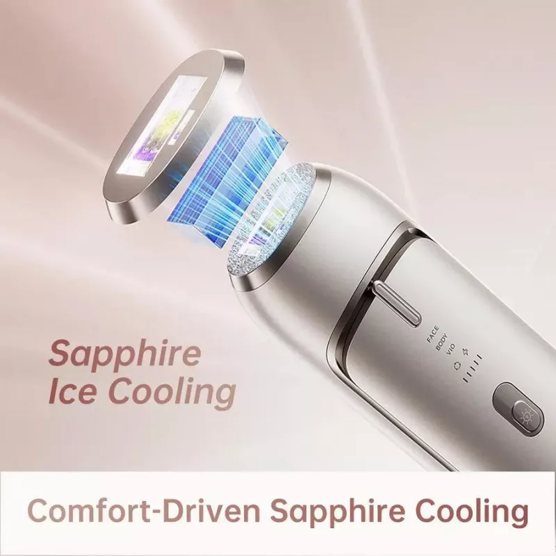 Dreame AHR01-GOLD depiladora IPL Nova Gold con 990.000 destellos, 5 niveles de energía, filtro UV, con cable