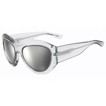 Gafas de sol rectangulares de acetato DSQUARED2 D2-0072-S-900 hombre - Montura negra, lentes grises, 59 mm