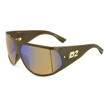 DSQUARED2 D2-0124-S-79U Gafas de sol de hombre Havana marrón acetato 75/11/115 mm UV400