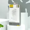 Dudao K11 Batería externa 10000mAh con cables integrados blanca