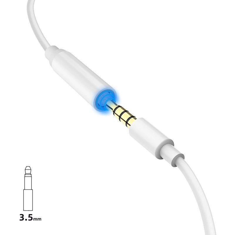 Dudao L16i Adaptador de audio Lightning a 3,5 mm Blanco