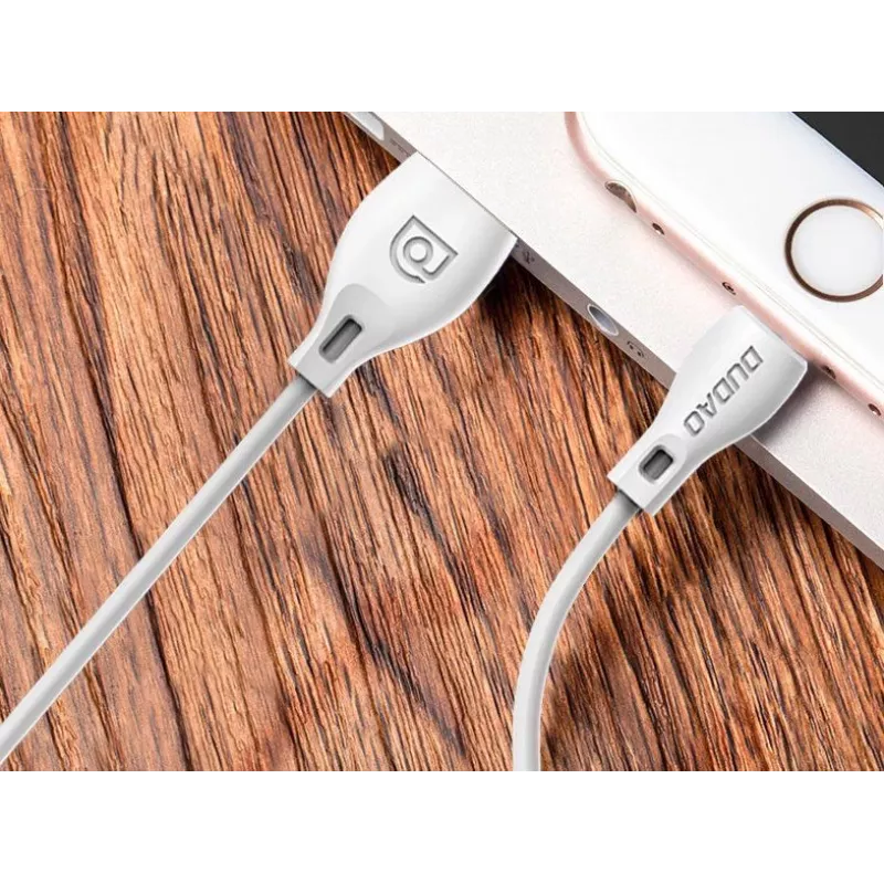 Dudao Cable de datos L4 5A 1,2m Blanco