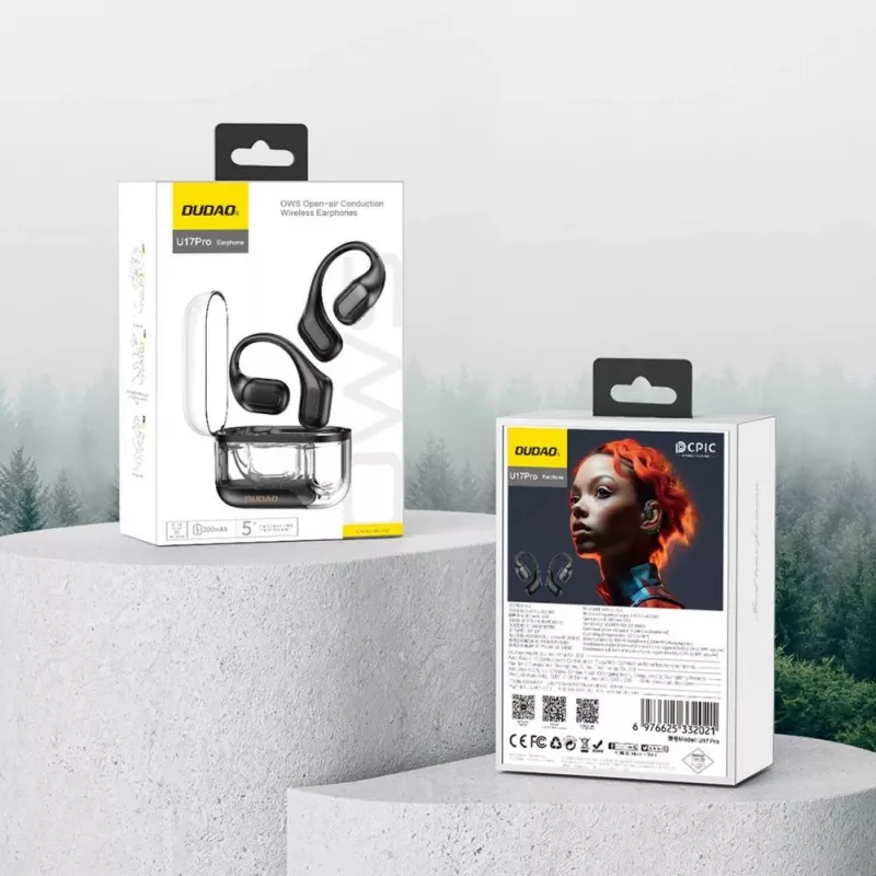 DUDAO U17Pro Auriculares inalámbricos on-ear con Bluetooth 5.3 y ANC - Negros