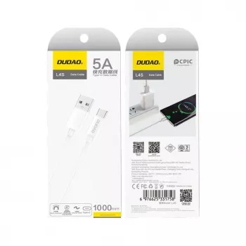Dudao Cable USB-A a USB-C 1m Negro