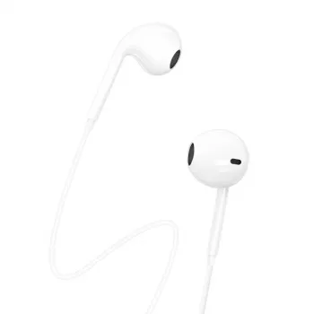 Dudao USB Type-C Connecto Auriculares estéreo New Ergonomic Earplugs Design X3C blanco
