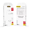 Dudao USB Type-C Connecto Auriculares estéreo New Ergonomic Earplugs Design X3C blanco
