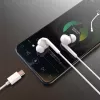 Dudao X3C+ Auriculares in-ear Hi-Fi con monitor 1,2 m blancos