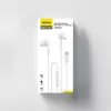 Dudao X3C+ Auriculares in-ear Hi-Fi con monitor 1,2 m blancos