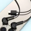Dudao X3C Auriculares con cable USB-C in-ear 1,2 m - negros
