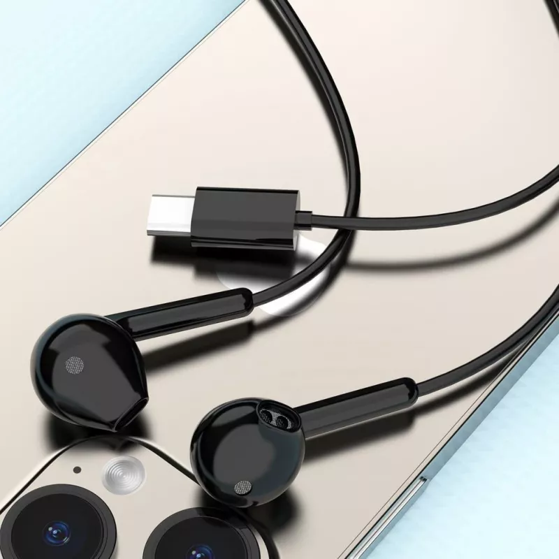 Dudao X3C Auriculares con cable USB-C in-ear 1,2 m - negros