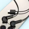 DUDAO X3C Auriculares USB-C con cable in-ear 1,2 m - negros