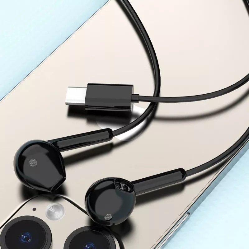 DUDAO X3C Auriculares USB-C con cable in-ear 1,2 m - negros