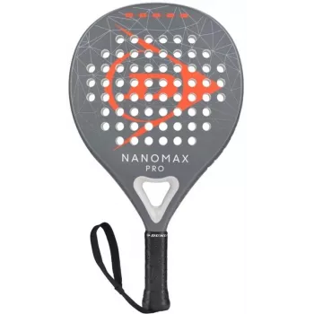 DUNLOP NANOMAXPRO 365G Palas de pádel - Híbrida lágrima/redonda sobredimensionada avanzada, fibra de carbono 12K, goma EVA Pro, 365g