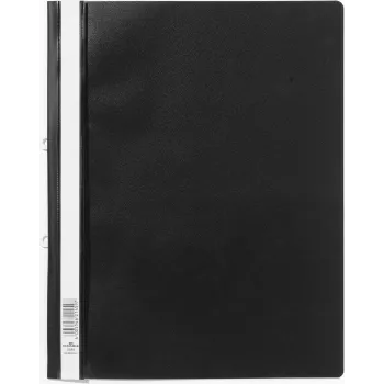 DURABLE 258001 archivador de vistas A4+ con carpeta de vistas y tiras de grapado, frontal transparente, trasera azul, pack de 25