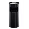 Papelera redonda de metal DURABLE 3330-01, 17 L, Plata