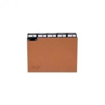 DURABLE A4 Índice alfabético de 5 pestañas, cartón prensado, Gris 424511