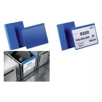 DURABLE Funda de identificación A4 horizontal con plegado, PVC transparente, pack de 50 172307