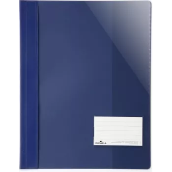 DURABLE A4+ carpeta de informes con ventana de etiquetado 90x57 mm, transparente, pack de 25 269007
