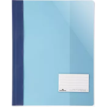 DURABLE A4+ carpeta de informes transparente con ventana de etiquetado, 90 x 57 mm, pack de 25 269006
