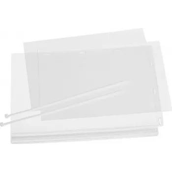 DURABLE funda de cartel A4 impermeable con bridas, pack de 5, transparente 502719