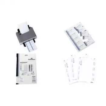 DURABLE BADGEMAKER® Tarjetas insertables A6, perforadas, blancas, 20 unidades 142002