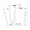 DURABLE BADGEMAKER® etiquetas insertables 61 x 210 mm, 100 uds., cartón blanco, láser/inyección 146002