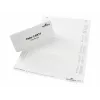 DURABLE BADGEMAKER® etiquetas insertables 61 x 210 mm, 100 uds., cartón blanco, láser/inyección 146002