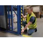 Perfil protector de esquinas Durable C35, autoadhesivo, 1 m, amarillo/negro