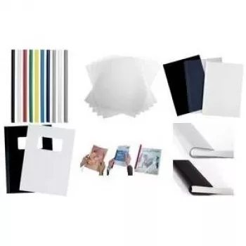 DURABLE Regletas de encuadernación A5 5 mm, pack de 100, transparente 291119