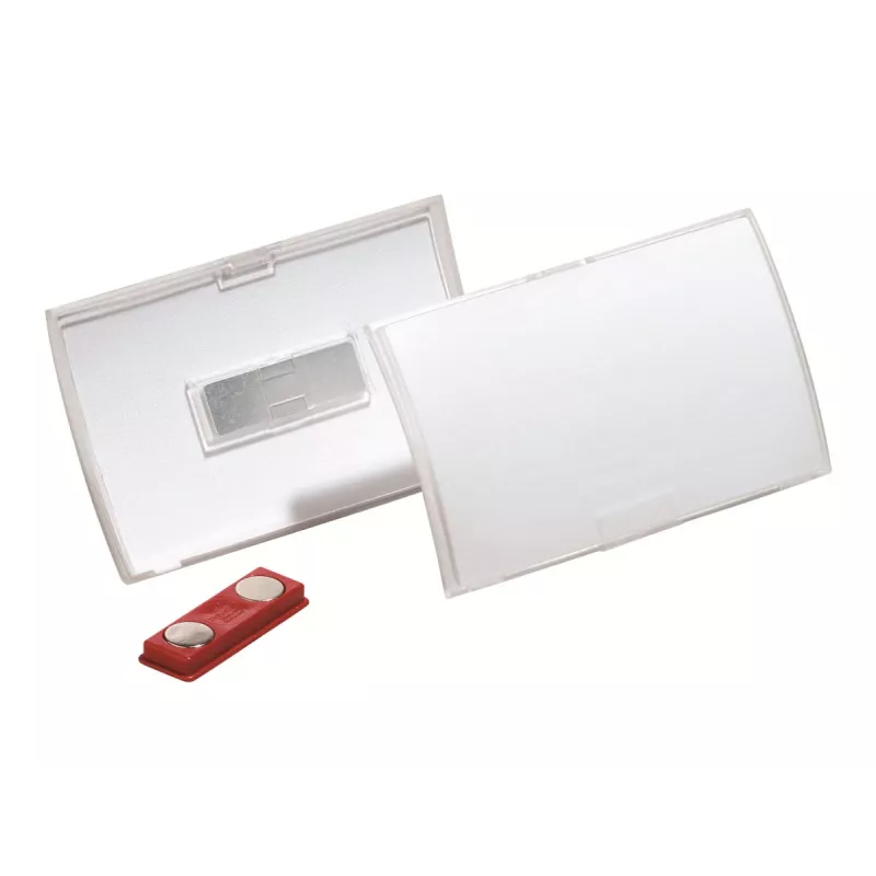 DURABLE CLICK FOLD portatarjetas magnético 90x54 mm, transparente, pack de 10 (821519)