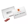 DURABLE CLICK FOLD portatarjetas magnético 90x54 mm, transparente, pack de 10 (821519)
