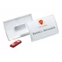 DURABLE CLICK FOLD portatarjetas magnético 90x54 mm, transparente, pack de 10 (821519)