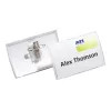 DURABLE CLICK FOLD portatarjetas de identificación con clip combinado, 90 x 54 mm, transparente, pack de 25 (821419)