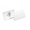 DURABLE CLICK FOLD portatarjetas de identificación con clip combinado, 90 x 54 mm, transparente, pack de 25 (821419)