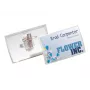 DURABLE CLICK FOLD portatarjetas de identificación con clip combinado, 90 x 54 mm, transparente, pack de 25 (821419)