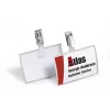 DURABLE CLICK FOLD Placa de identificación con pinza, inserto de 90x54 mm, transparente, pack de 25 821619