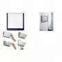 DURABLE CLICK SIGN Placa de puerta 149 x 148,5 mm, Azul oscuro, 486207