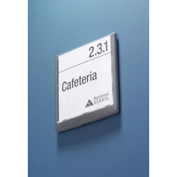 Durable Click Sign placa de puerta 149 x 148.5 mm, grafito (486237)