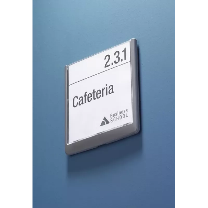 Durable Click Sign Placa de puerta 149 x 148,5 mm, grafito (486237)