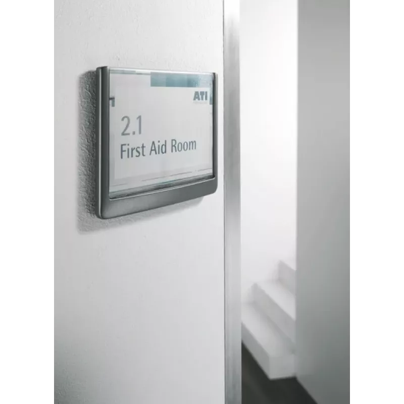 Durable Click Sign Placa de puerta 149 x 148,5 mm, grafito (486237)
