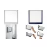 DURABLE CLICK SIGN Placa de puerta 149 x 148,5 mm, Blanca (486202)