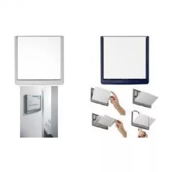 DURABLE CLICK SIGN Placa de puerta 149 x 148,5 mm, Blanca (486202)