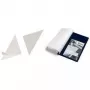 DURABLE CORNERFIX® bolsillos triangulares autoadhesivos, 175 mm, transparentes, 100 unidades (828319)