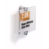DURABLE CRYSTAL SIGN placa de puerta 105x105 mm, metacrilato sin marco, montaje con tornillos, transparente, 1 set 482019