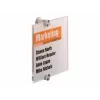 DURABLE CRYSTAL SIGN Placa de puerta 148x148 mm, acrílico transparente, montaje con tornillos, set de 1 482219