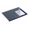 DURABLE Protector de escritorio con protección de bordes 65x50 cm azul oscuro