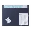 DURABLE Protector de escritorio con calendario integrado, cobertura total transparente, 65x52 cm, azul oscuro
