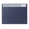 DURABLE Protector de escritorio con calendario integrado, cobertura total transparente, 65x52 cm, azul oscuro