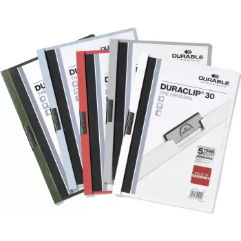 DURABLE DURACLIP 30 pinza de archivo A4 transparente (pack de 25) 220000
