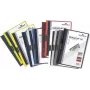 DURABLE DURACLIP 30 A4 Pinza de archivo de PVC, capacidad 30 hojas, Negro/Verde/Transparente, pack de 3 220032